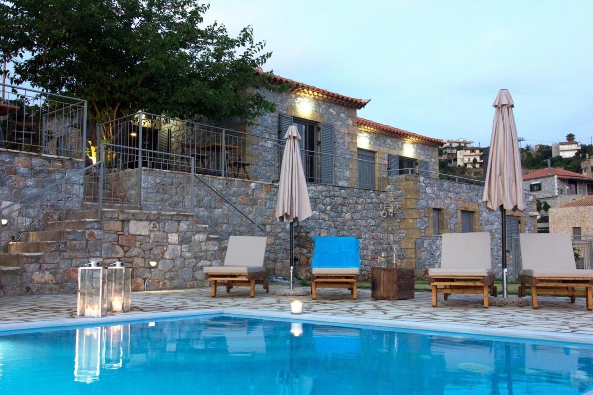 Irini Villa By Elrin Villas Mani Neokhorion  Zewnętrze zdjęcie